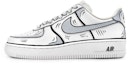 Buy Zapatillas Nike Air Force 1 Low 'Boceto Anime Dinámico Negro Gris' DH2920-111(Team16-女款动感二次元黑灰)