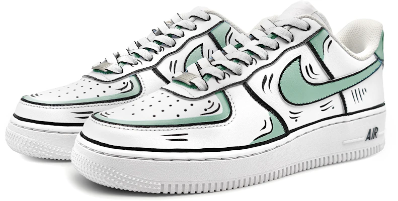 【定制款】Nike Air Force 1 低帮“动感动漫绿灰” DH2920-111(Team16-女款动感二次元绿灰) Lookbook 【定制款】Nike Air Force 1 低帮“动感动漫绿灰” DH2920-111(Team16-女款动感二次元绿灰)