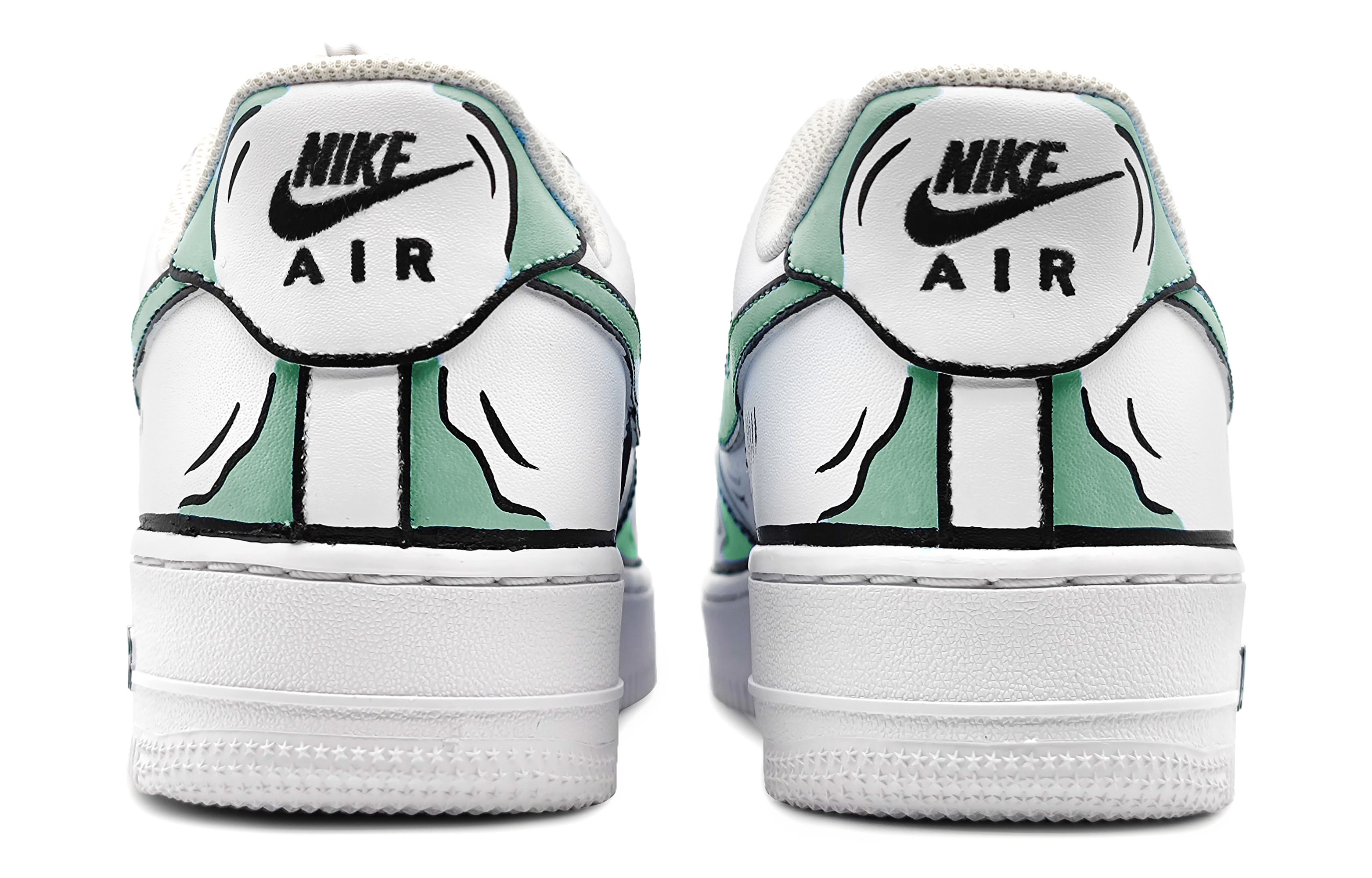 Purchase 【カスタムシューズ】ナイキ エアフォース1 ロー 'ダイナミック アニメ グリーン-グレー' DH2920-111(Team16-女款动感二次元绿灰)