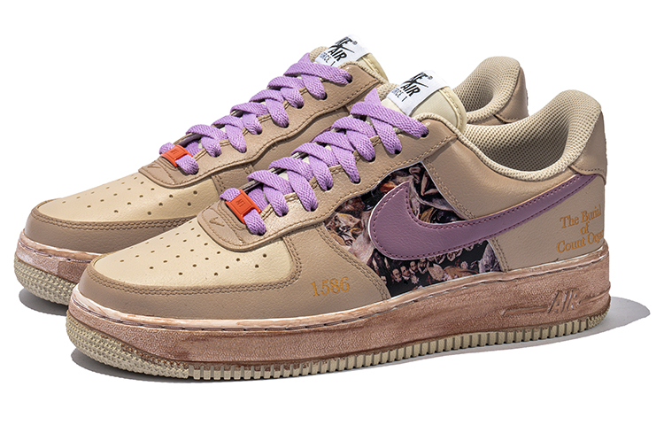 Lookbook [Sneakers Kustom] Nike Air Force 1 Low 'Earl's Funeral Lukisan Minyak Vintage' DZ2771-121(TeamB-伯爵的葬礼C-BOX)