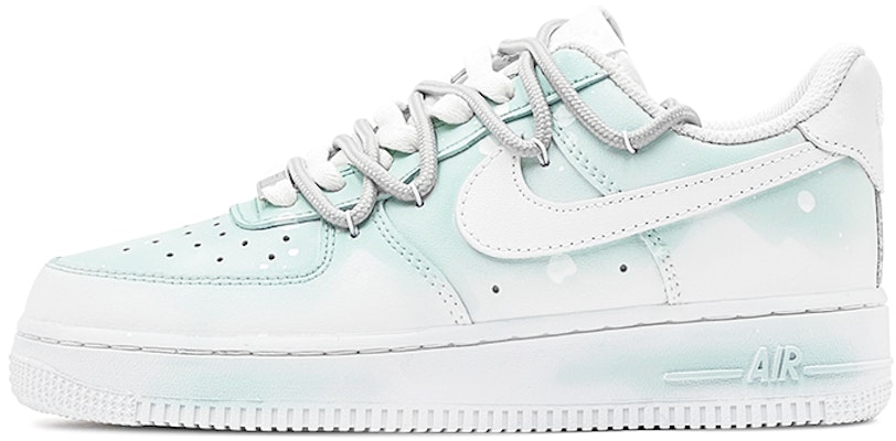 【訂製球鞋】 Nike Air Force 1 Low 空軍一號 優雅夢境 漸變噴繪 特殊鞋盒 低筒 板鞋 男款 白綠 Buy 【訂製球鞋】 Nike Air Force 1 Low 空軍一號 優雅夢境 漸變噴繪 特殊鞋盒 低筒 板鞋 男款 白綠