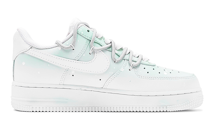 Order [Sepatu Kustom] Nike Air Force 1 Low 'Elegant Dream Gradasi Putih-Hijau' CW2288-111(TeamS-绿白印染男S-BOX)