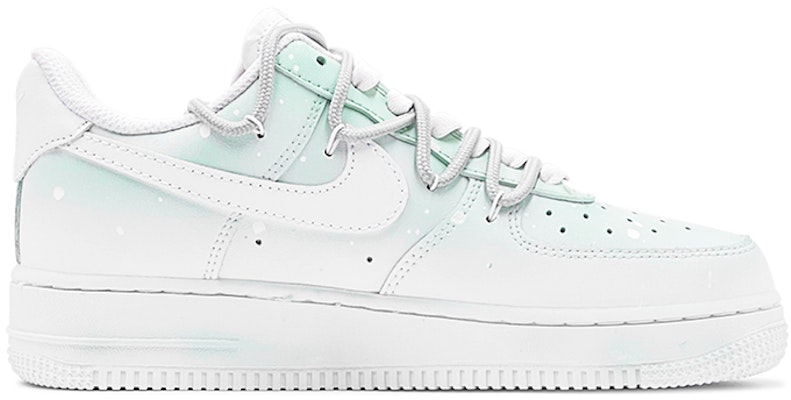【訂製球鞋】 Nike Air Force 1 Low 空軍一號 優雅夢境 漸變噴繪 特殊鞋盒 低筒 板鞋 男款 白綠 Order 【訂製球鞋】 Nike Air Force 1 Low 空軍一號 優雅夢境 漸變噴繪 特殊鞋盒 低筒 板鞋 男款 白綠