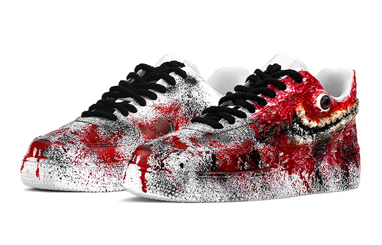 Lookbook 나이키 AF1 커스텀 '좀비 크툴루' (Nike AF1 Custom 'Zombie Cthulhu') DH2920-111(TeamY-女款ET外星人克苏鲁)
