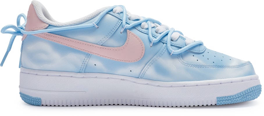 【訂製球鞋】Nike Air Force 1 Low 811製造 晚晴 清新學院風 暈染 解構 防滑耐磨 低筒 板鞋 GS 藍白粉 Lookbook 【訂製球鞋】Nike Air Force 1 Low 811製造 晚晴 清新學院風 暈染 解構 防滑耐磨 低筒 板鞋 GS 藍白粉