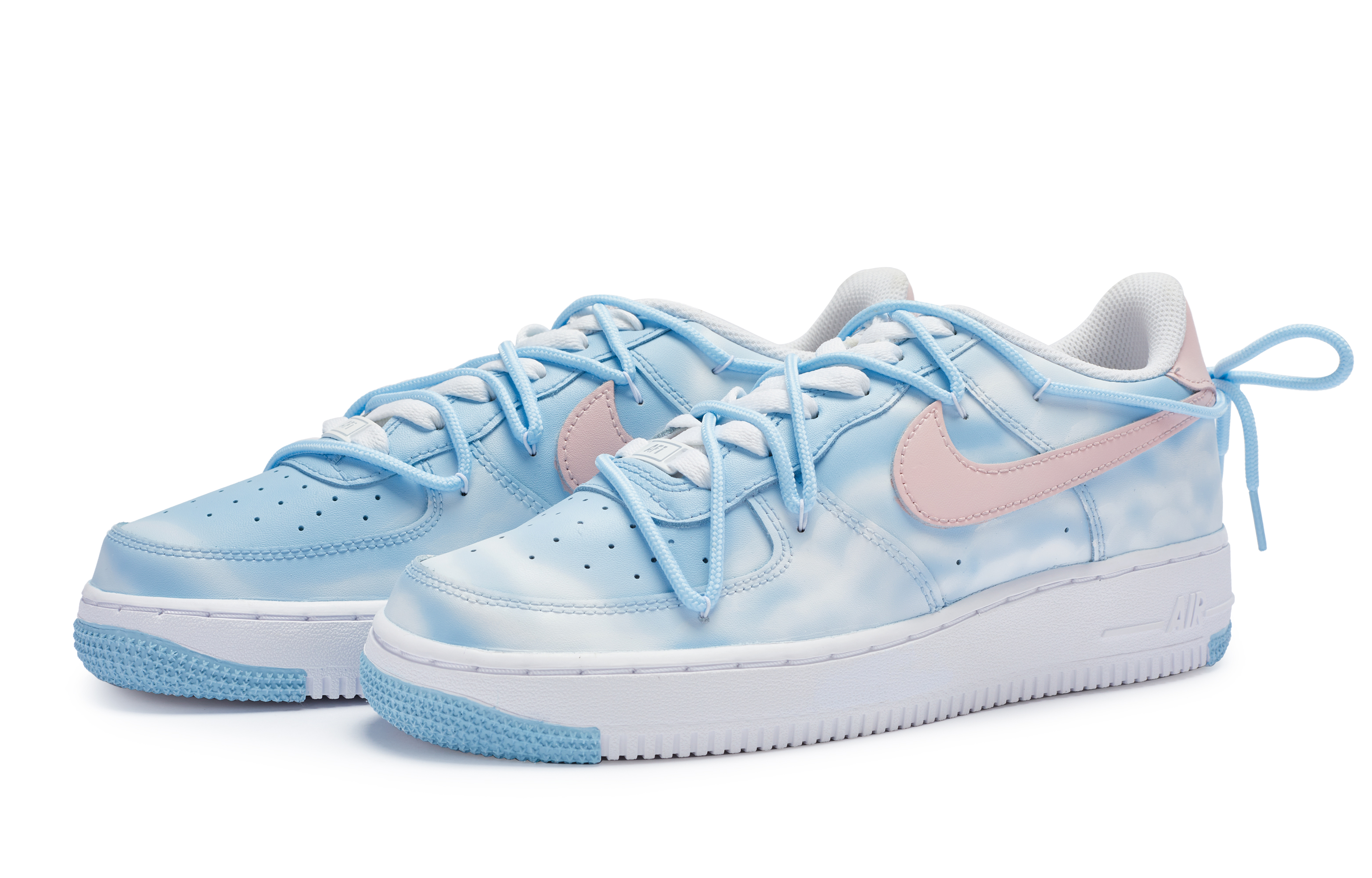 Shop [Zapatos Personalizados] Nike Air Force 1 Low 'Azul Noche-Rosa' DH2920-111(Team80-女款晚晴)