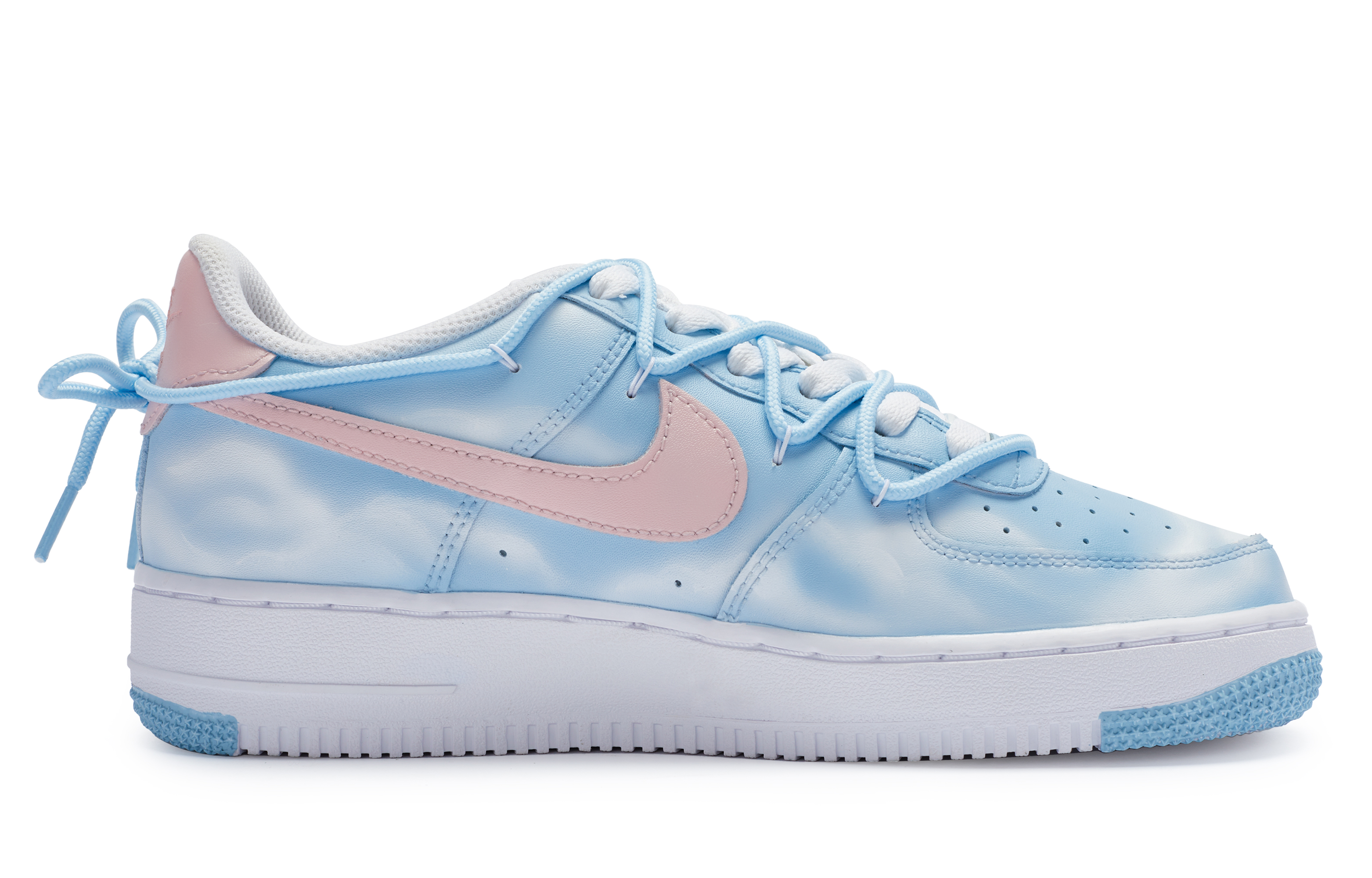 Order [Zapatillas Personalizadas] Nike Air Force 1 Low 'Brisa Nocturna Azul Blanco Rosa' CW2288-111-442851