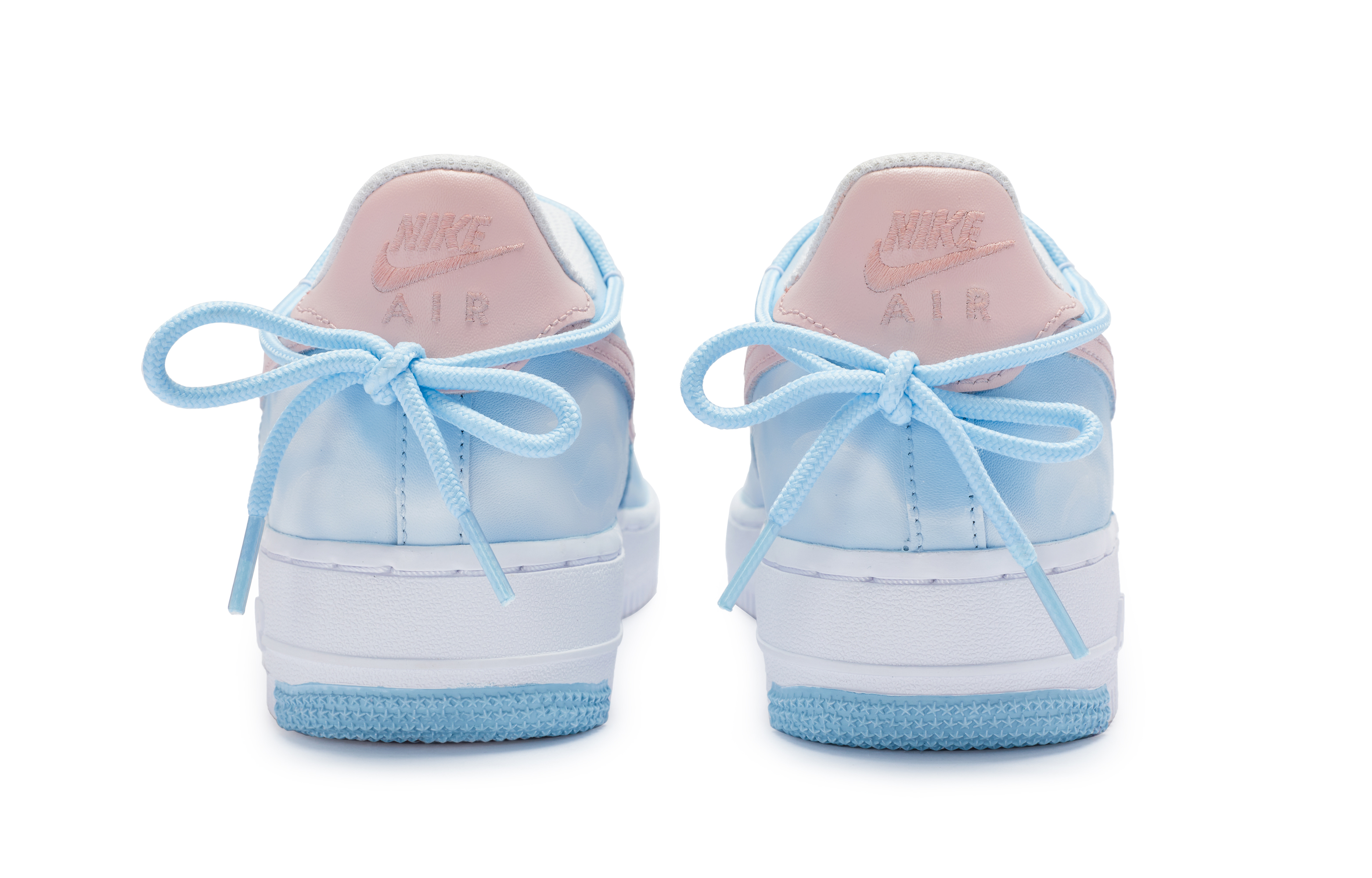 Shop [Zapatillas Personalizadas] Nike Air Force 1 Low 'Brisa Nocturna Azul Blanco Rosa' CW2288-111-442851
