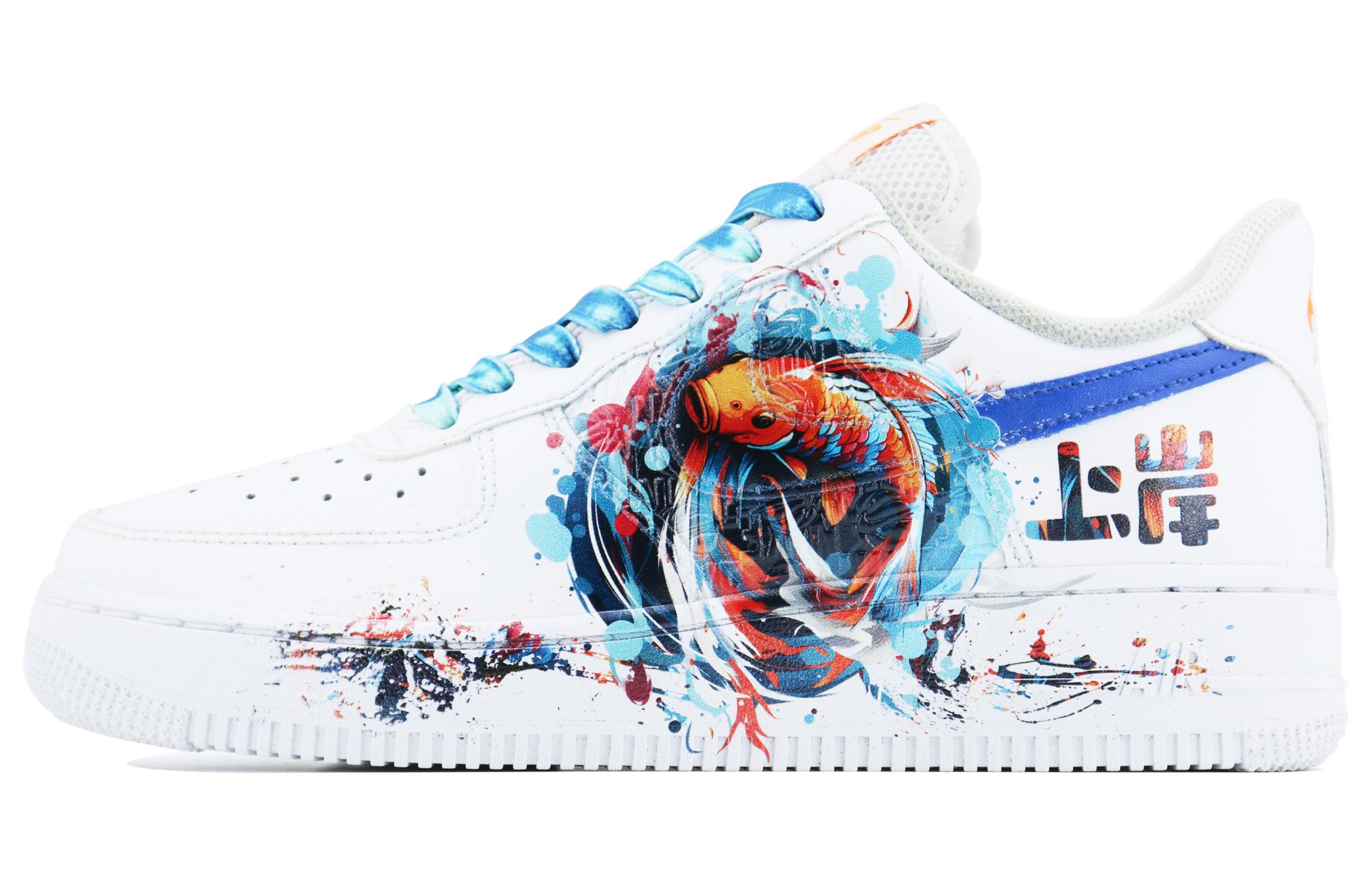 [Custom Shoes] Nike Air Force 1 Low 'Exam Theme Koi Fish'