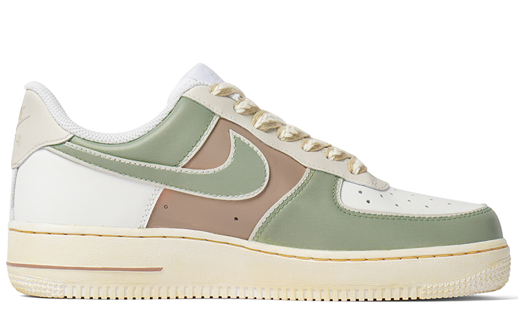 Order 나이키 에어포스 1 로우 '단풍잎 - 녹갈색' (커스텀) CW2288-111(Team拾柒-男款低帮落叶听枫板鞋)