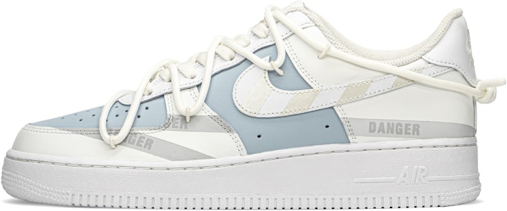 【定製球鞋】Nike Air Force 1 Low FZBB 減齡主題 警戒線 百搭 防滑減震耐磨 低筒 板鞋 男款 藍白灰 Buy 【定製球鞋】Nike Air Force 1 Low FZBB 減齡主題 警戒線 百搭 防滑減震耐磨 低筒 板鞋 男款 藍白灰