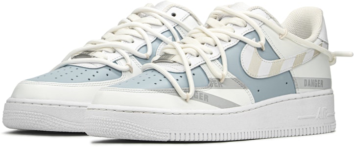 【定製球鞋】Nike Air Force 1 Low FZBB 減齡主題 警戒線 百搭 防滑減震耐磨 低筒 板鞋 男款 藍白灰 Lookbook 【定製球鞋】Nike Air Force 1 Low FZBB 減齡主題 警戒線 百搭 防滑減震耐磨 低筒 板鞋 男款 藍白灰