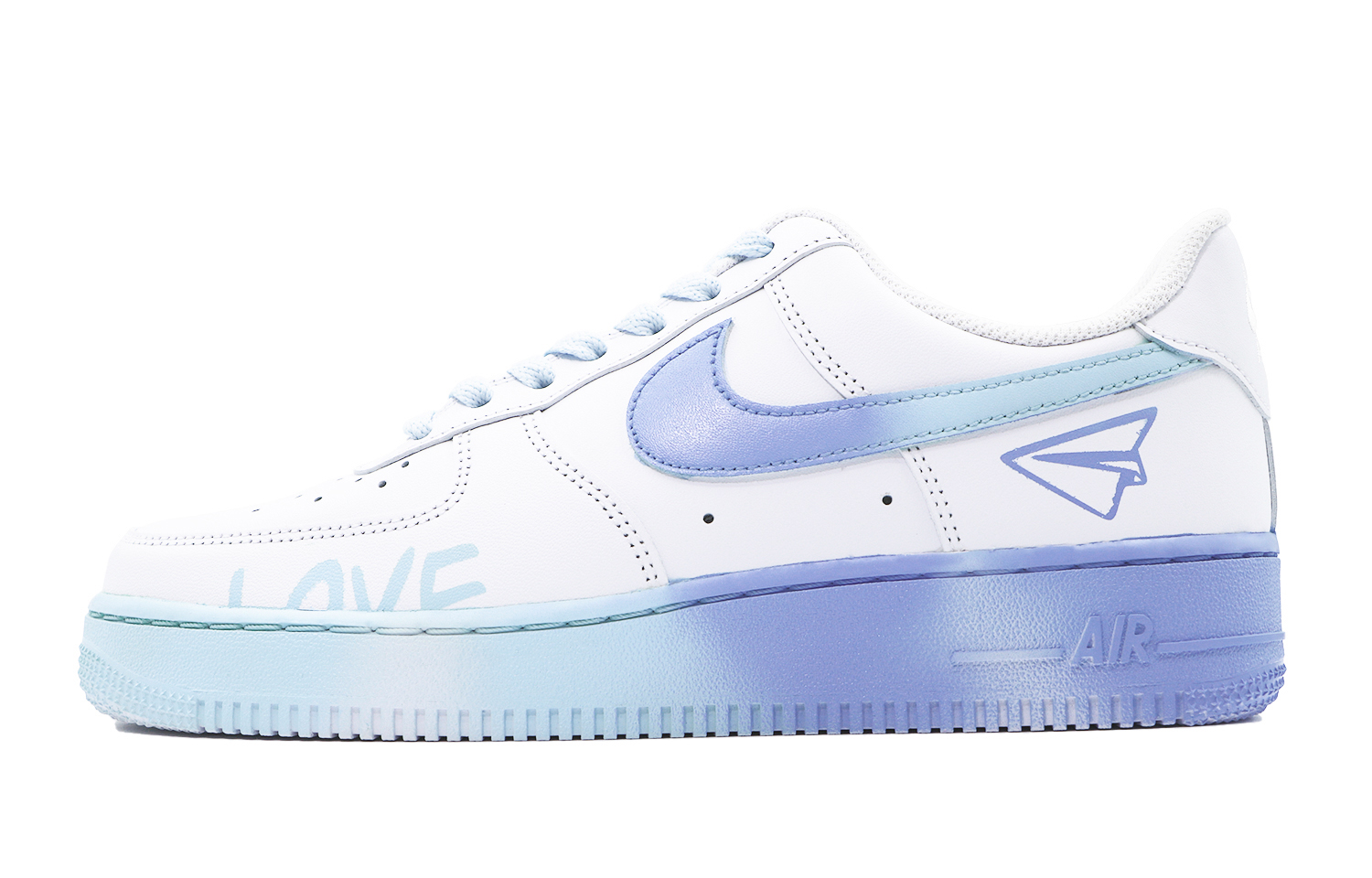 Buy [Zapatillas Personalizadas] Nike Air Force 1 Low 'Gradiente Azul Púrpura' CW2288-111(Team48-飞行日记蓝紫)