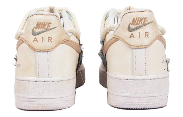 Purchase [Kasut Custom] Nike Air Force 1 Low 'Floral Beige' CW2288-111(TeamJ-花卉贴布做旧男款)