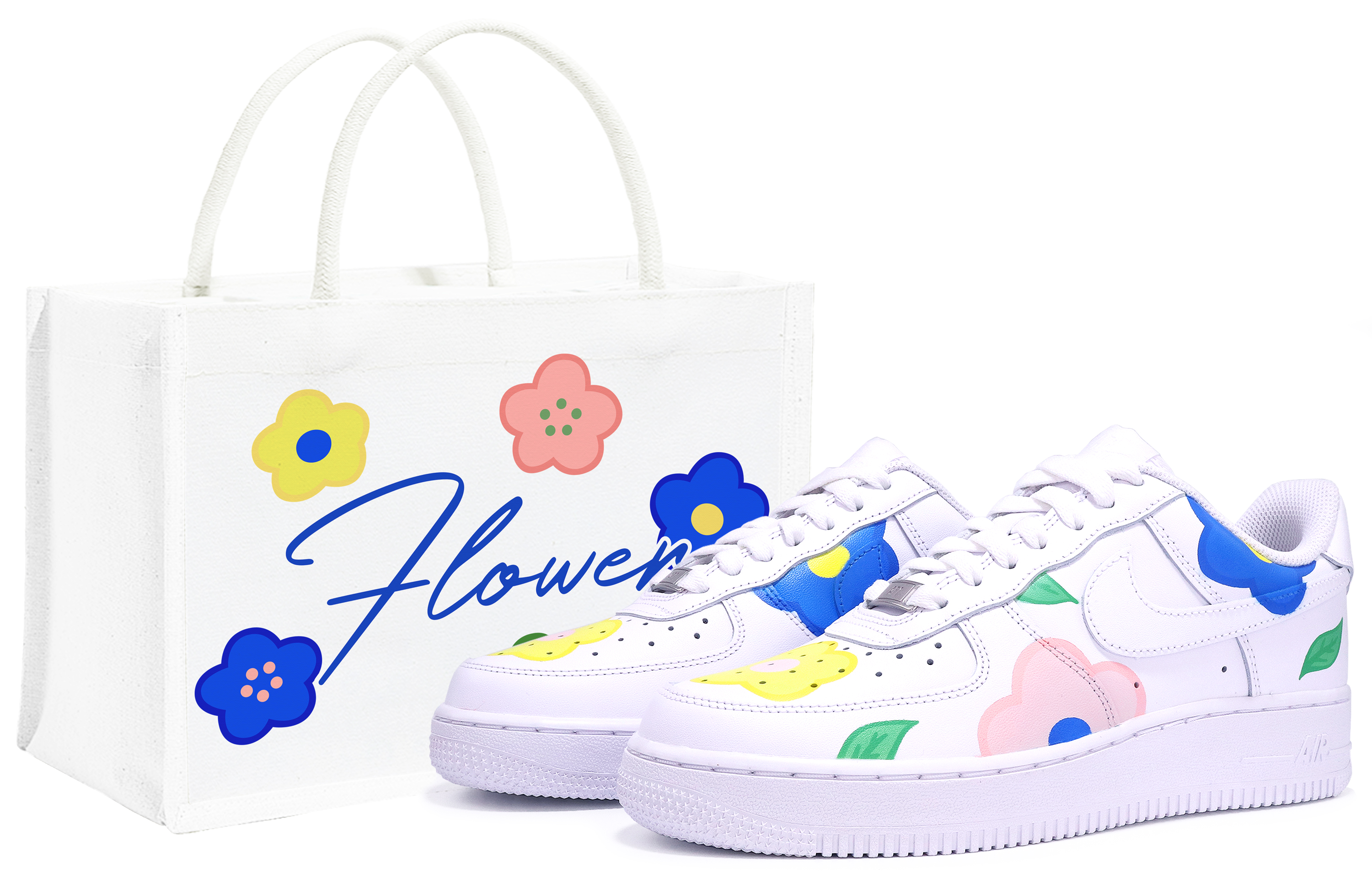 [Custom Shoes] Nike Air Force 1 Low 'Floral Graffiti'