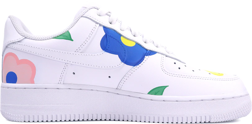 【定制球鞋】Nike Air Force 1 Low 07 空軍一號 花朵 葉子 塗鴉 ins風 簡約 清新 高街 低幫 板鞋 男款 白粉藍 Lookbook 【定制球鞋】Nike Air Force 1 Low 07 空軍一號 花朵 葉子 塗鴉 ins風 簡約 清新 高街 低幫 板鞋 男款 白粉藍