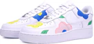 Shop 【定制球鞋】Nike Air Force 1 Low 07 空軍一號 花朵 葉子 塗鴉 ins風 簡約 清新 高街 低幫 板鞋 男款 白粉藍