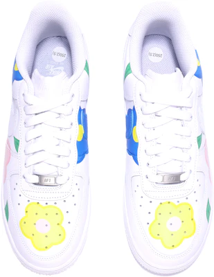 【定制球鞋】Nike Air Force 1 Low 07 空軍一號 花朵 葉子 塗鴉 ins風 簡約 清新 高街 低幫 板鞋 男款 白粉藍 Purchase 【定制球鞋】Nike Air Force 1 Low 07 空軍一號 花朵 葉子 塗鴉 ins風 簡約 清新 高街 低幫 板鞋 男款 白粉藍