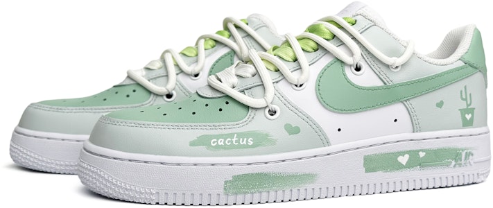 ナイキエアフォース1ロー「フローラルグリーン-ホワイト」カスタムシューズ。 DH2920-111(Team11-陌上花开女款绿白) Lookbook ナイキエアフォース1ロー「フローラルグリーン-ホワイト」カスタムシューズ。 DH2920-111(Team11-陌上花开女款绿白)
