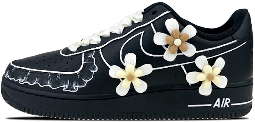 나이키 에어포스 1 로우 '꽃레이스' (Nike Air Force 1 Low 'Flower Lace') CW2288-001(Team叁-男款立体花朵) Buy 나이키 에어포스 1 로우 '꽃레이스' (Nike Air Force 1 Low 'Flower Lace') CW2288-001(Team叁-男款立体花朵)
