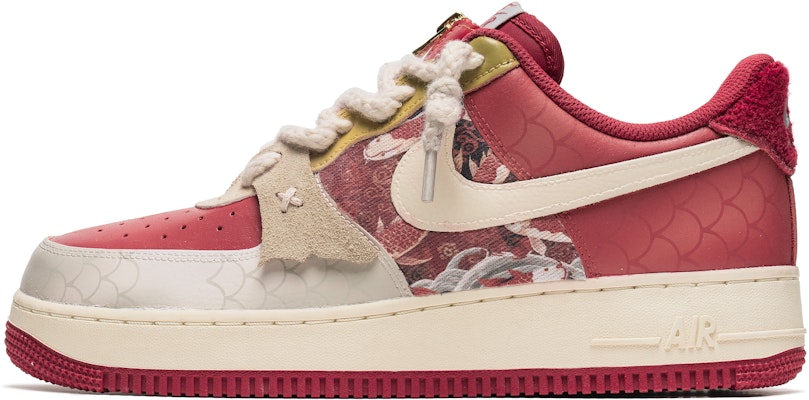 【客製球鞋】 Nike Air Force 1 Low 野鶴製造 鴻運錦鯉 鱗紋 拼接麂皮 低筒 板鞋 男款 紅色 Buy 【客製球鞋】 Nike Air Force 1 Low 野鶴製造 鴻運錦鯉 鱗紋 拼接麂皮 低筒 板鞋 男款 紅色