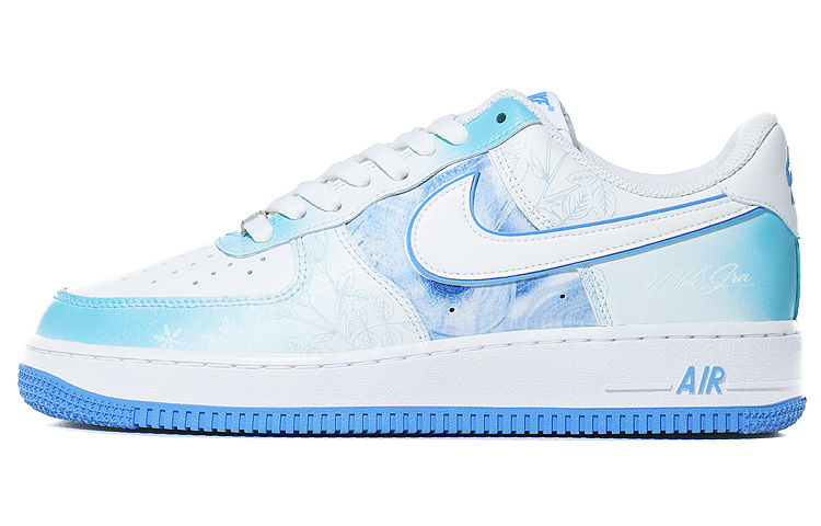 [Custom Shoes] Nike Air Force 1 Low 'French Floral Blue Essence'