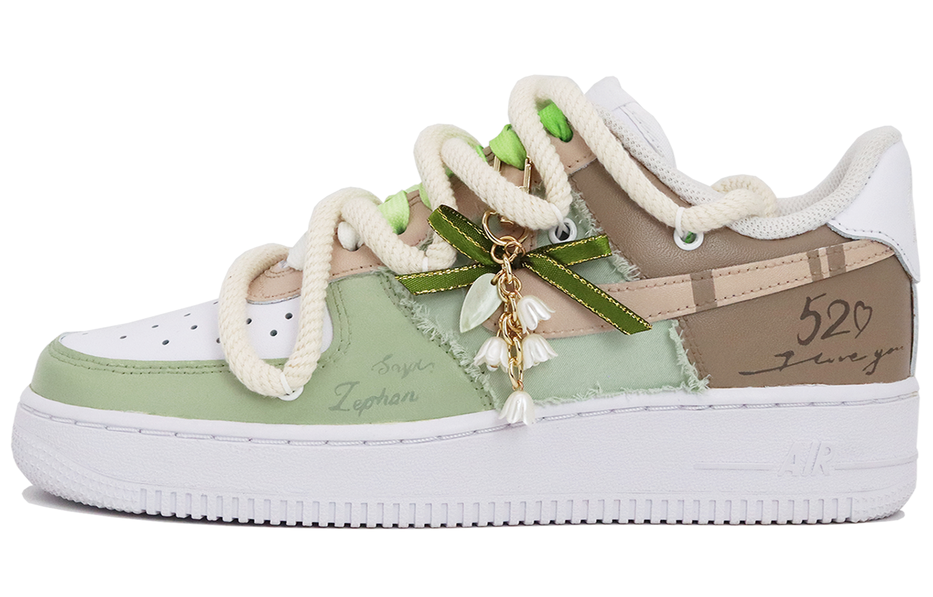 Buy [定制鞋] Nike Air Force 1 低帮 '薄荷绿' DH2920-111(Team52-森系少女S-BOX)
