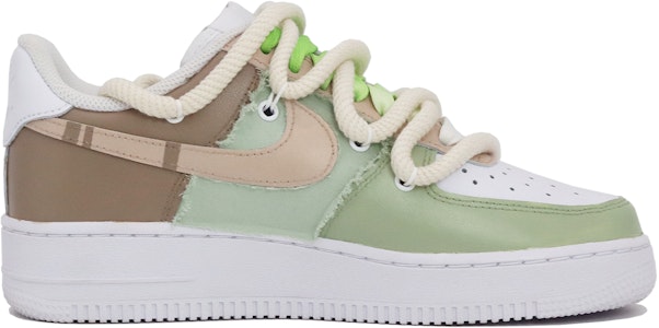 【定制球鞋】 Nike Air Force 1 Low LE 清新奶綠 森系 低筒 板鞋 GS 白綠 特殊鞋盒 Order 【定制球鞋】 Nike Air Force 1 Low LE 清新奶綠 森系 低筒 板鞋 GS 白綠 特殊鞋盒