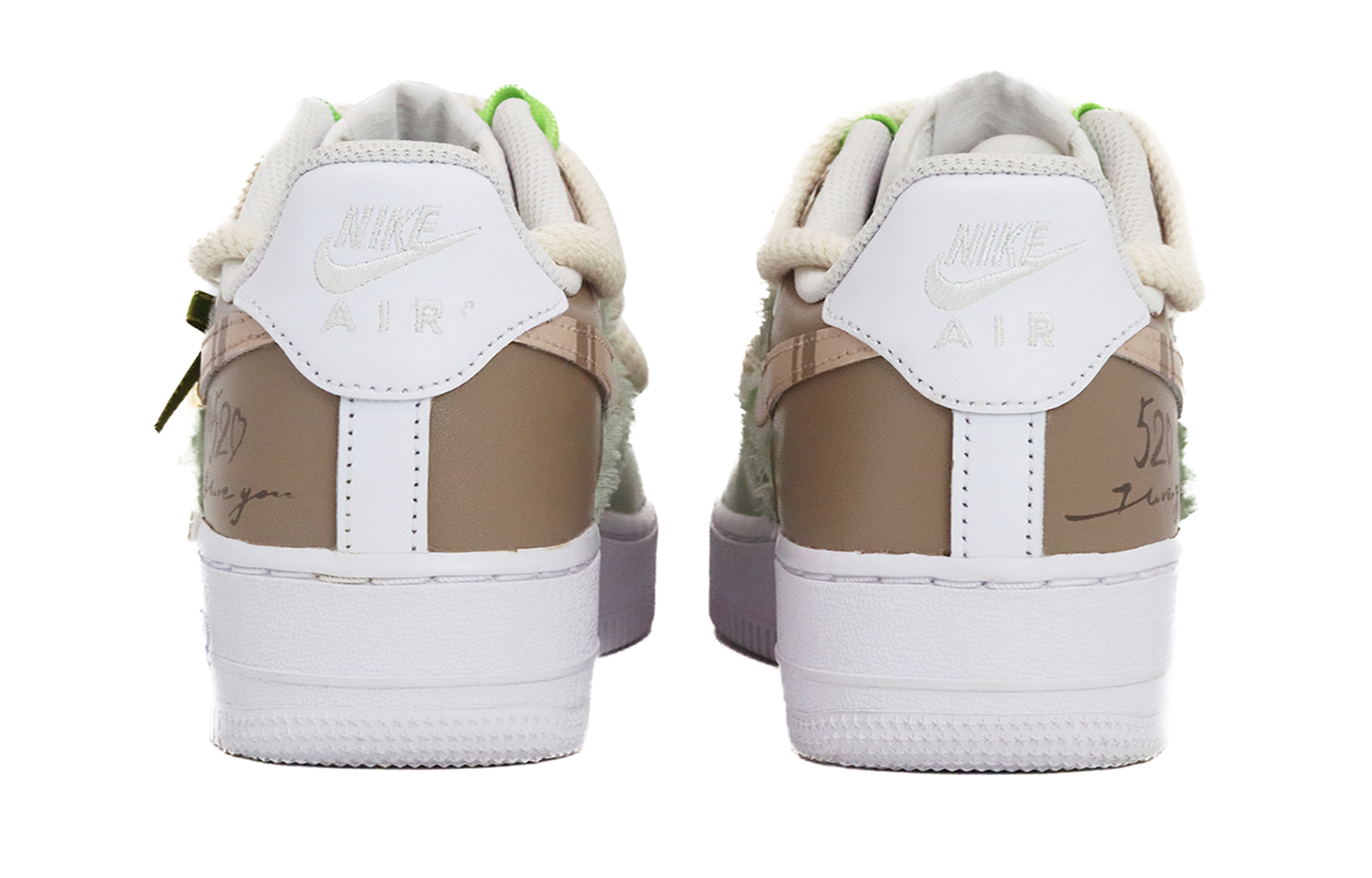 Shop [定制鞋] Nike Air Force 1 低帮 '薄荷绿' DH2920-111(Team52-森系少女S-BOX)