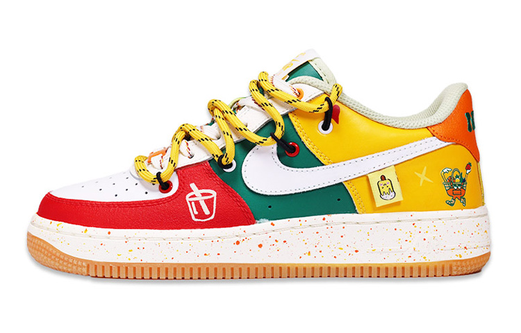 Buy 【定製球鞋】Nike Air Force 1 Low 果汁便利店 解構風 低幫 板鞋 GS 紅黃綠
