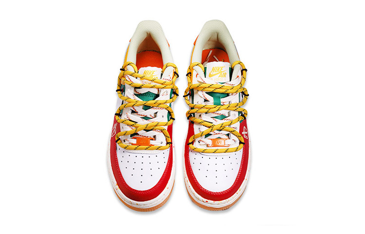 Shop 【定製球鞋】Nike Air Force 1 Low 果汁便利店 解構風 低幫 板鞋 GS 紅黃綠