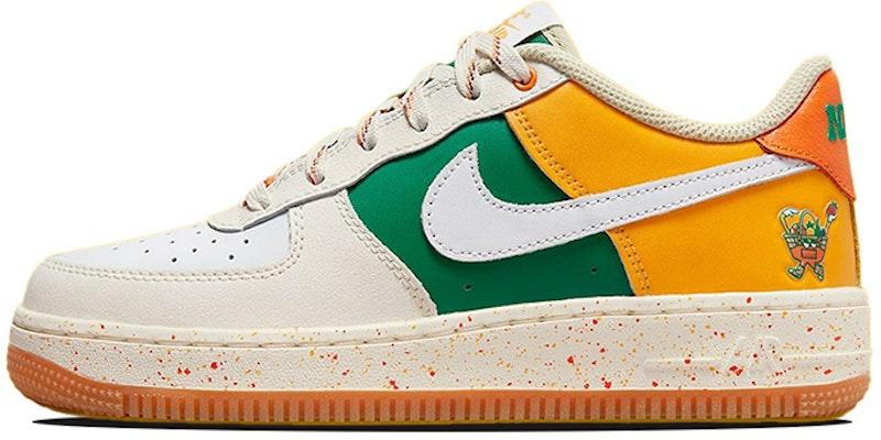 【定製球鞋】Nike Air Force 1 Low 果汁便利店 解構風 低幫 板鞋 GS 紅黃綠 Sizing 【定製球鞋】Nike Air Force 1 Low 果汁便利店 解構風 低幫 板鞋 GS 紅黃綠