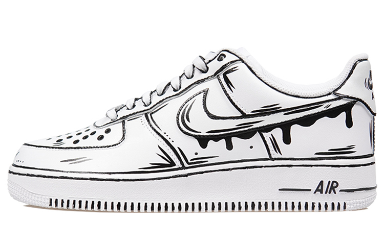 Buy [Zapatillas Personalizadas] Nike Air Force 1 Low 'Graffiti Futurista' CW2288-111(TeamP-男女同款二次元黑白)