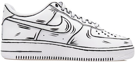 【定制鞋款】耐克空军1号低帮“未来涂鸦” CW2288-111(TeamP-男女同款二次元黑白) Order 【定制鞋款】耐克空军1号低帮“未来涂鸦” CW2288-111(TeamP-男女同款二次元黑白)