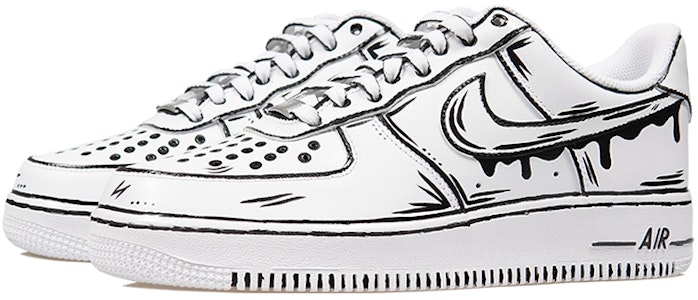 【定制鞋款】耐克空军1号低帮“未来涂鸦” CW2288-111(TeamP-男女同款二次元黑白) Lookbook 【定制鞋款】耐克空军1号低帮“未来涂鸦” CW2288-111(TeamP-男女同款二次元黑白)