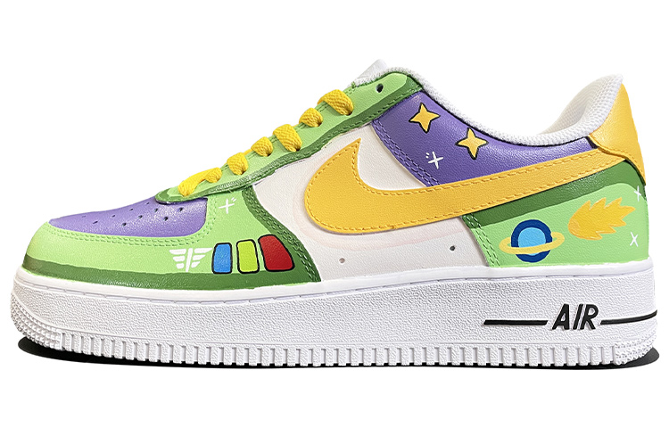 [Custom Shoes] Nike Air Force 1 Low 'Galactic Light Year - Cartoon Graffiti'