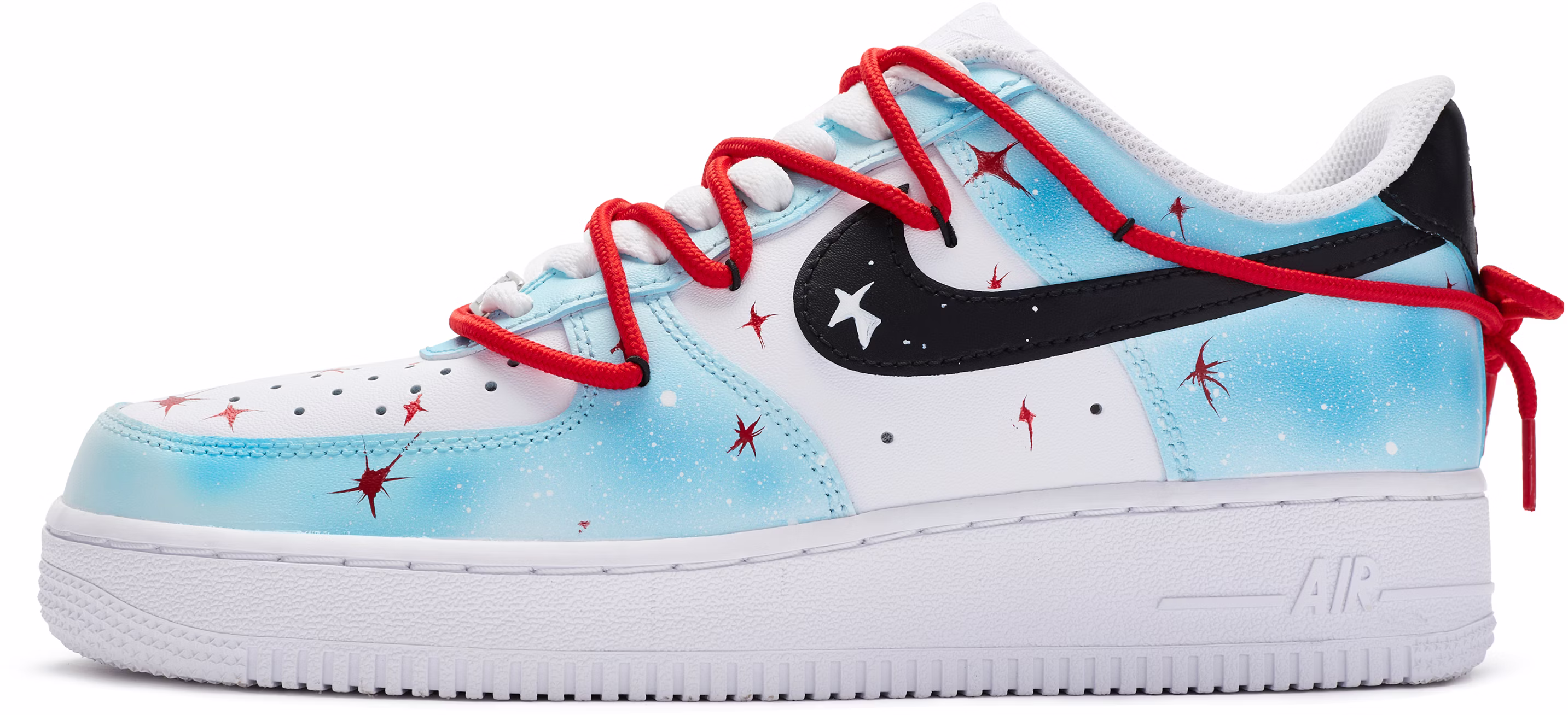 custom-shoes-nike-air-force-1-low-galaxy-fall-hand-painted-blue-white-red-black
