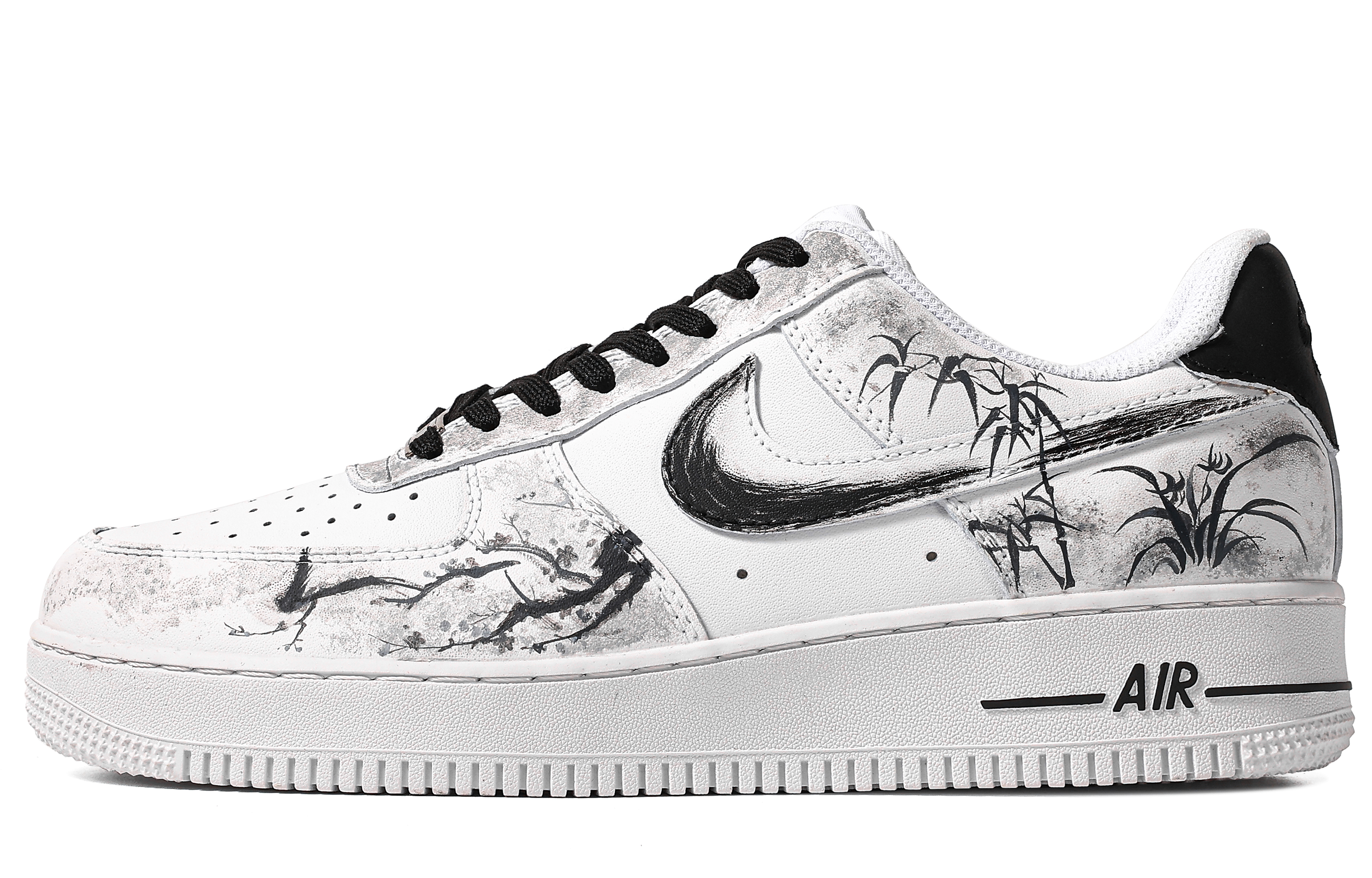 [Custom Shoes] Nike Air Force 1 Low 'Gentleman Ink Black White'
