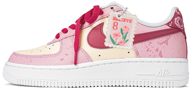 custom-shoes-nike-air-force-1-low-girls-letter-pink-white