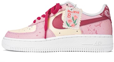 【定制球鞋】 Nike Air Force 1 Low 玖制 空軍一號 少女的來信 撞色 潑墨 復古玫瑰 低筒 板鞋 男款 粉白 Buy 【定制球鞋】 Nike Air Force 1 Low 玖制 空軍一號 少女的來信 撞色 潑墨 復古玫瑰 低筒 板鞋 男款 粉白