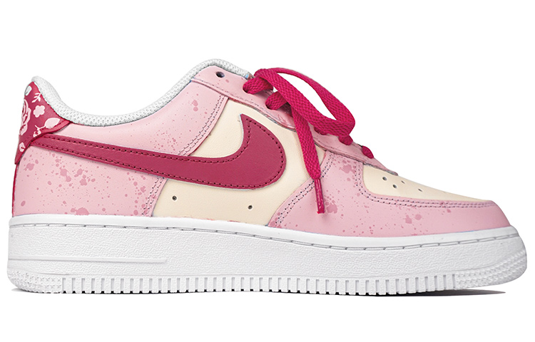 Order [Sepatu Kustom] Nike Air Force 1 Low 'Surat Gadis Merah Muda Putih' CW2288-111(Team陆-玫瑰少女来信)