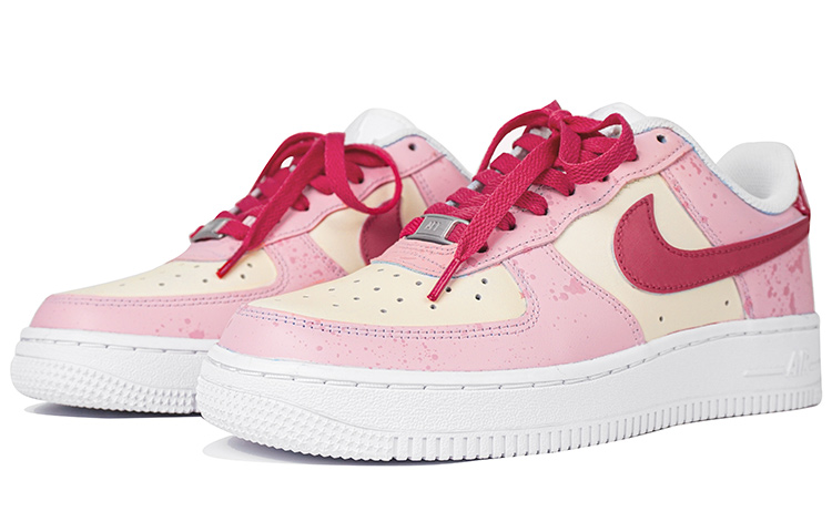Lookbook [Sepatu Kustom] Nike Air Force 1 Low 'Surat Gadis Merah Muda Putih' CW2288-111(Team陆-玫瑰少女来信)