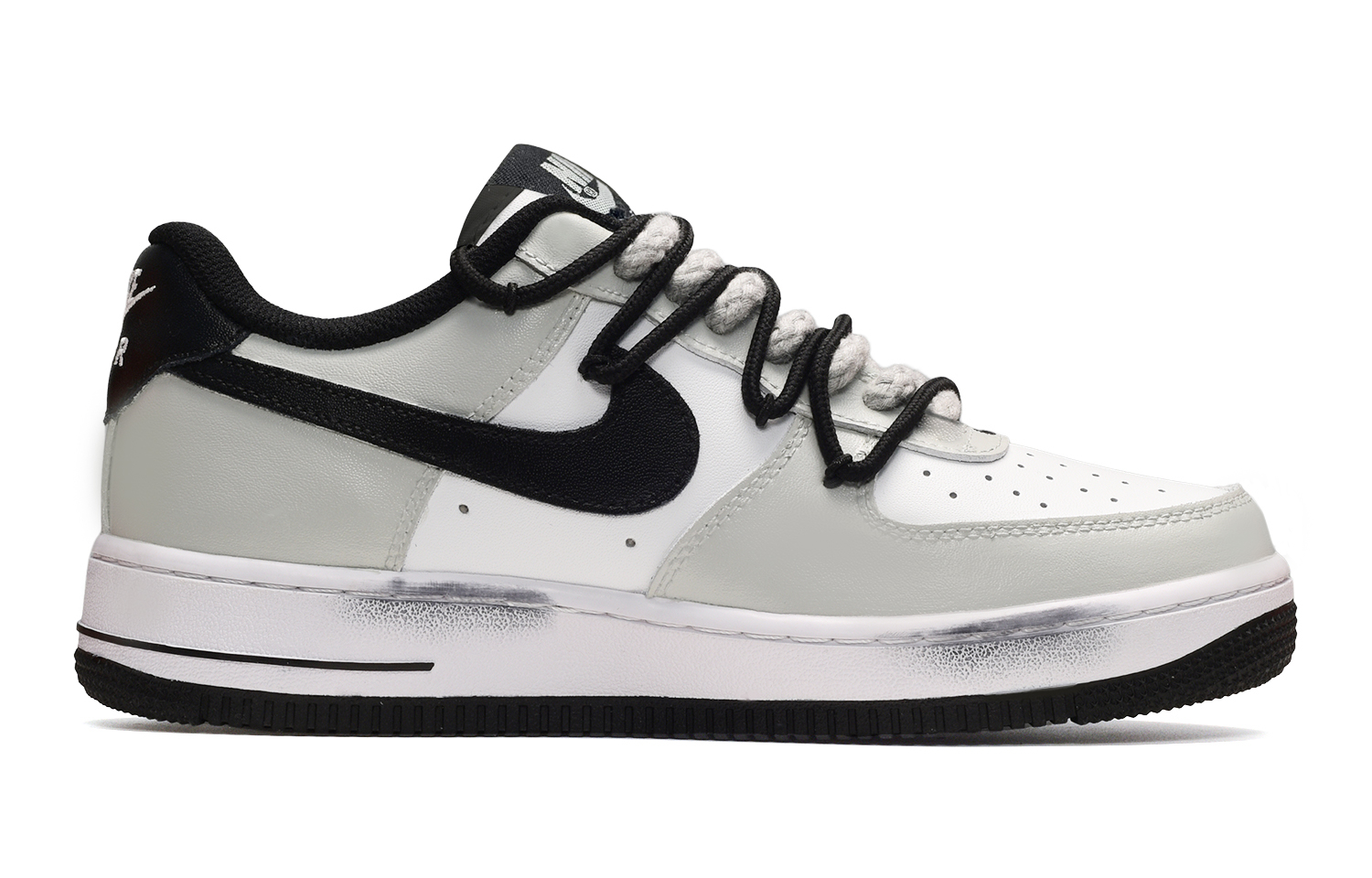 Order 나이키 AF1 로우 '글로리 크로스 검흰회' (Nike AF1 Low 'Glory Cross Black White Grey') DV1331-100(TeamE-女款十字架黑白灰)