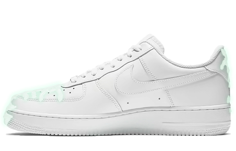 Lookbook 【定製球鞋】Nike Air Force 1 Low 07 Low 空軍一號 夜光幽靈 夜光效果 贈紫光筆 低幫 板鞋 男款 綠