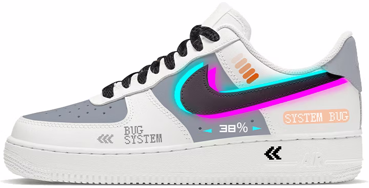 custom-shoes-nike-air-force-1-low-glow-paint-swoosh-white-grey-blue-purple