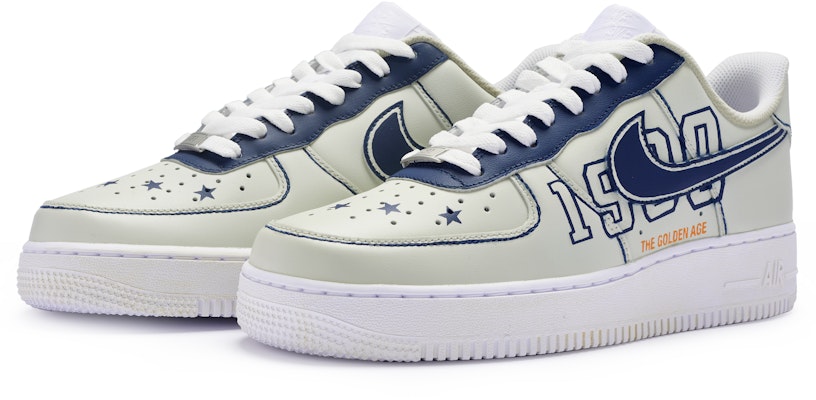 나이키 에어포스 1 로우 '황금시대 대학' 커스텀 핸드페인팅 (79 characters) CW2288-111(Team80-男款黄金岁月米白蓝) Lookbook 나이키 에어포스 1 로우 '황금시대 대학' 커스텀 핸드페인팅 (79 characters) CW2288-111(Team80-男款黄金岁月米白蓝)
