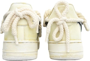 【訂製球鞋】 Nike Air Force 1 Low 哥德風 粗麻繩 暗黑 復古經典 解構 低筒 板鞋 男款 米黃 Shop 【訂製球鞋】 Nike Air Force 1 Low 哥德風 粗麻繩 暗黑 復古經典 解構 低筒 板鞋 男款 米黃