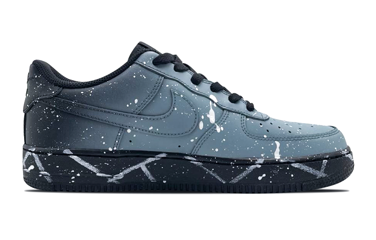 Order 나이키 에어포스 1 로우 '갤럭시 스플래터' (Nike AF1 로우 '갤럭시') CW2288-001(Team-E男款渐变泼墨星辰黑白)