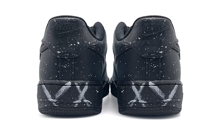 Shop 나이키 에어포스 1 로우 '갤럭시 스플래터' (Nike AF1 로우 '갤럭시') CW2288-001(Team-E男款渐变泼墨星辰黑白)