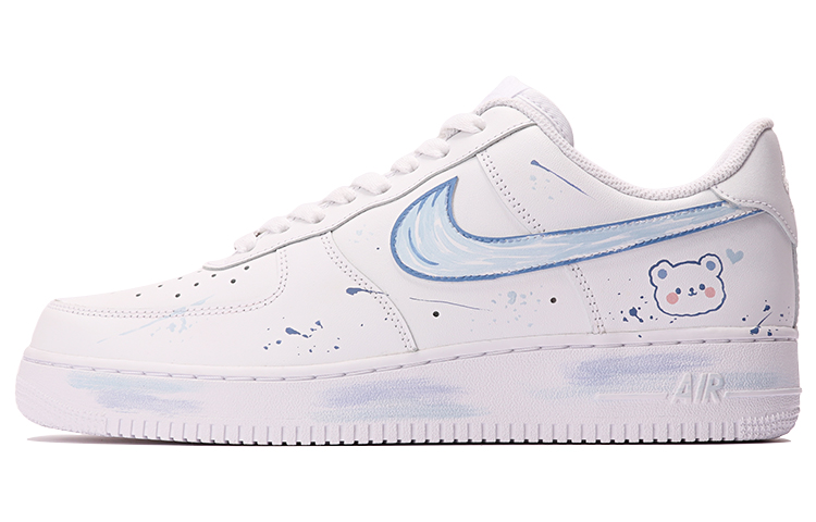 [Custom Shoes] Nike Air Force 1 Low 'Graffiti Bear Blue-White'